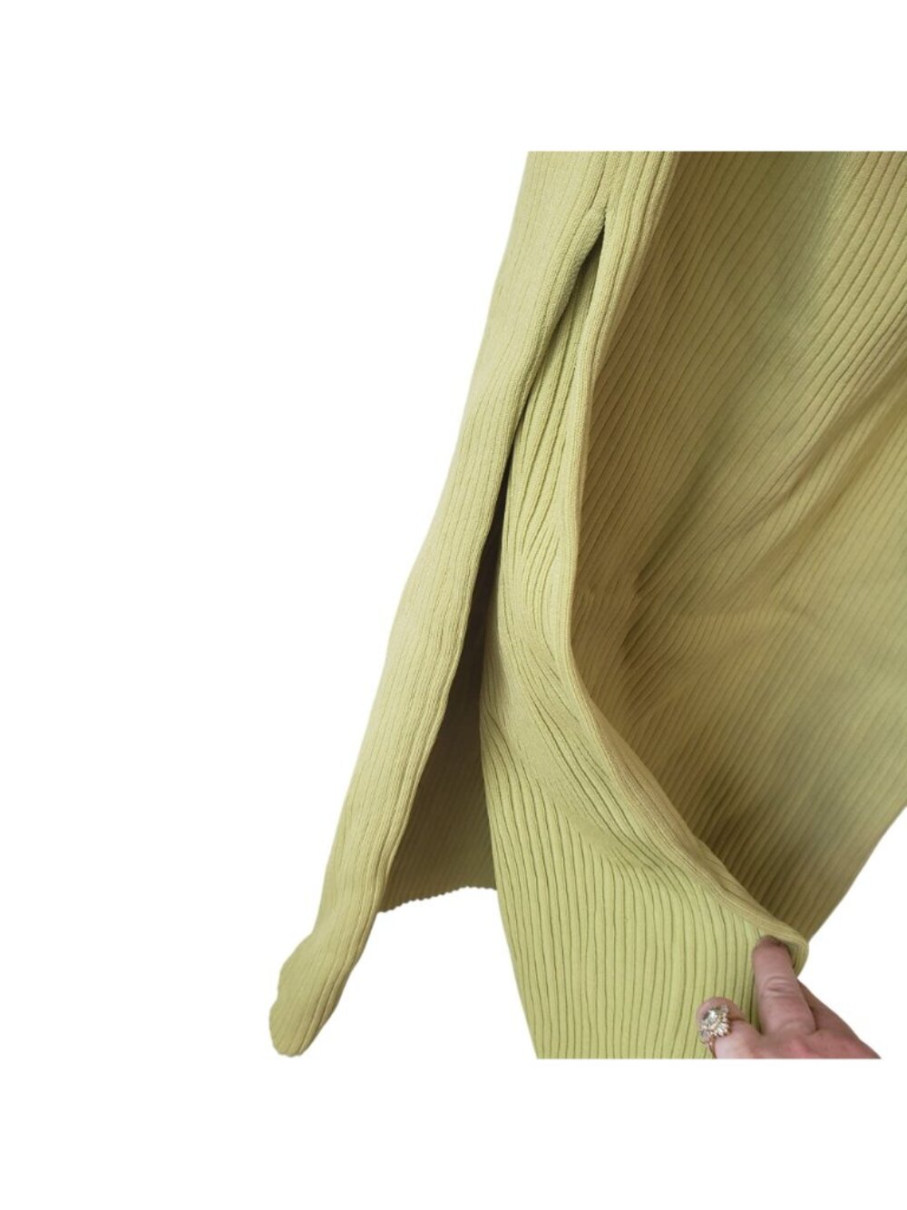 Significant Other Green Knit Midi Side Cut Out Open Back Dress Revolve Summer - Picture 11 of 15